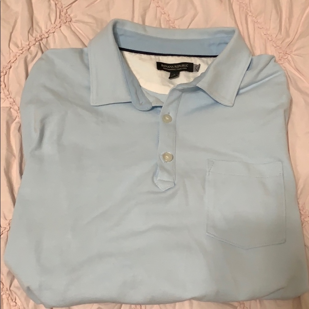 Banana Republic performance pique polo